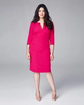 Eden Row Gathered Fitted Dress
