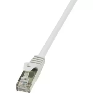 LogiLink CP1112D RJ45 Network cable, patch cable CAT 5e SF/UTP 20.00 m Grey