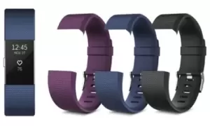 Fitbit Charge 2 Classic Replacement Band: Black/Small