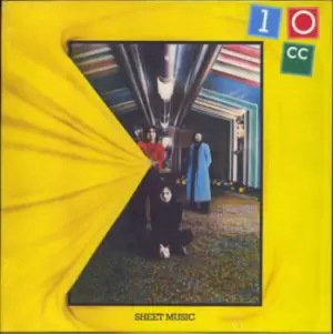10cc Sheet Music - 180gm Yellow 2014 UK vinyl LP BADLP007