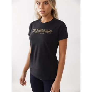 True Religion Crystal Crew T Shirt - Black