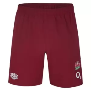 Umbro England Rugby Gym Shorts 2023 2024 Adults - Red