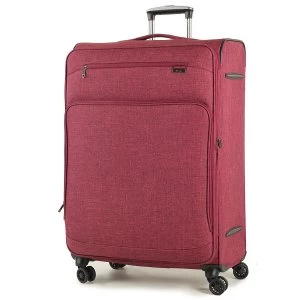 Rock Madison Large Lightweight Expandable 4-Wheel Suitcase - Burgundy