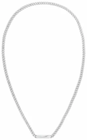 Calvin Klein 35000055 Silver Tone Bar Pendant Chain Necklace Jewellery