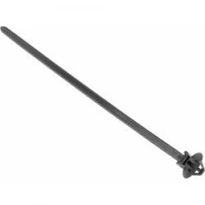 Cable tie 160 mm Black Spring toggle and disc HellermannTyton
