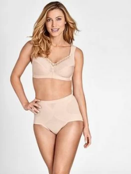 Miss Mary of Sweden Miss Mary Of Sweden Diamond Non Wired Cotton Bra With Cumfort Straps, Beige, Size 44E, Women