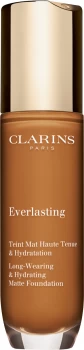 Clarins Everlasting Long-Wearing & Hydrating Matte Foundation 30ml 118.5N - Chocolate