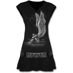 Enslaved Angel Womens Small Stud Waist Mini Dress - Black