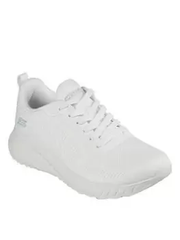 Skechers Bobs Squad Chaos Trainers, White, Size 6, Women