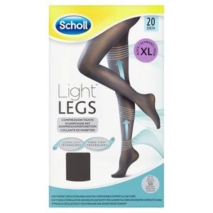 Scholl Light Legs Black 20 Den Extra Large