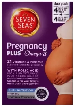 Seven Seas Pregnancy Plus 21 Vitamins & Minerals + Omega-3 Duo Pack