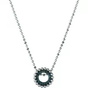 Ladies Links Of London Sterling Silver Effervescence Blue Diamond Necklace