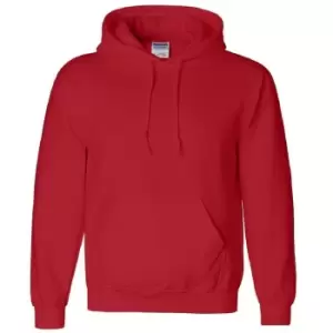 Gildan Heavyweight DryBlend Adult Unisex Hooded Sweatshirt Top / Hoodie (13 Colours) (L) (Red)