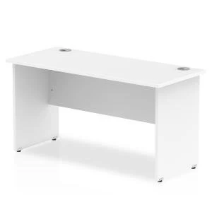 Trexus Desk Rectangle Panel End Leg 1400x600mm White Ref MI002247