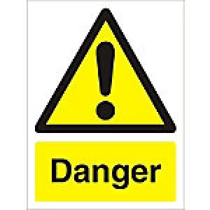 Warning Sign Danger Plastic 40 x 30 cm