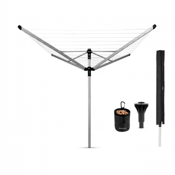 Brabantia Lift-O-Matic Advance 60m Rotary Airer with Cover and Peg Bag