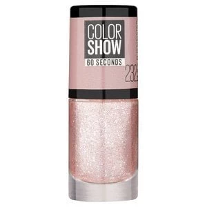 Maybelline Color Show Glitter Nail Polish 232 Rose Chic 7ml Pink