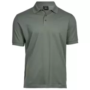 Tee Jays Mens Luxury Stretch Short Sleeve Polo Shirt (M) (Leaf Green)