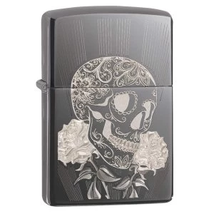 Zippo Fancy Skull Design Black Regular Windproof Lighter
