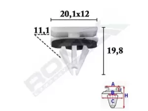 ROMIX Clip, trim-/protection strip FORD,CHEVROLET,FORD USA C70587 11610926,5270438,W716352S300 11610926,1222281