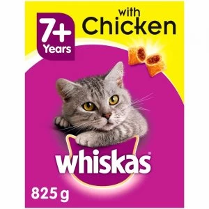 Whiskas Senior Chicken Flavour Dry Cat Food 825g