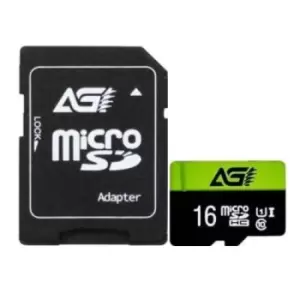 AGI TF138 16GB Micro SD Card with SD Adapter Class 10 / UHS Class 1