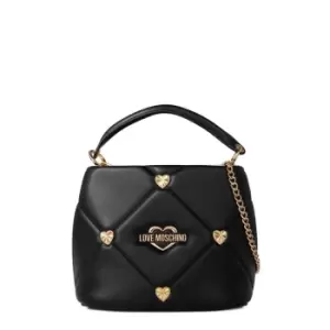 Love Moschino Quilted Faux-Leather Mini Bag - Black