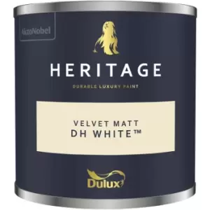 Dulux Heritage Velvet Matt DH White Matt Emulsion Paint 125ml