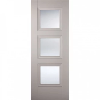 LPD Amsterdam Grey Primed Glazed Internal Door - 1981mm x 838mm (78 inch x 33 inch)