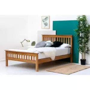 Chelford Farmhouse Solid Oak Wooden Double Bed Frame 4ft6 - Oak