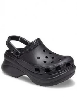 Crocs Classic Bae Wedge Clog Shoe - Black, Size 6, Women