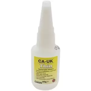 Ca-uk Thin Cyanoacrylate Superglue, Low Viscosity, 20g