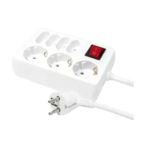 LogiLink LPS210 power extension 5m 7 AC outlet(s) White