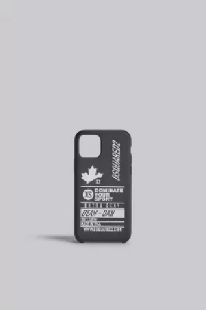 DSQUARED2 Men iPhone holder Black Size OneSize 35% Silicone 35% Acrylic 30% Polyurethane