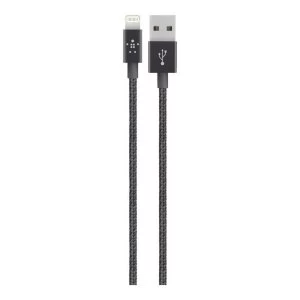 Belkin F8J144BT04-BLK 1.2M Lighting to USB Braided Cable in Black