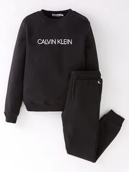 Calvin Klein Jeans Boys Essential Sweatpants Set - Black, Size Age: 8 Years