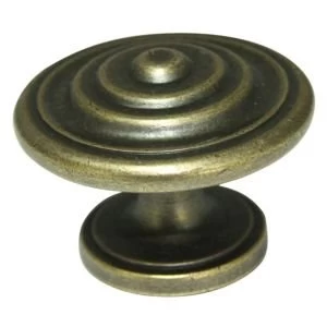 Cooke Lewis Bronze effect Round Cabinet knob Pack of 1