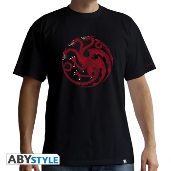 Game Of Thrones - Targaryen Mens X-Large T-Shirt - Black