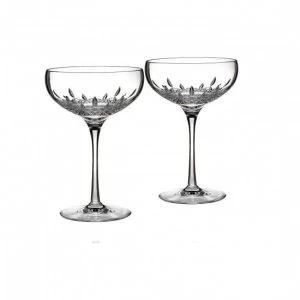 Waterford Lismore Essence Champagne Saucer Set of 2