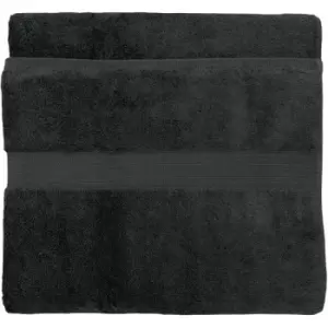 Paoletti Cleopatra Egyptian 100% Cotton Bath Sheet, Charcoal, 2 Pack