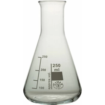 Conical Flask Narrow Neck 250ml Pack 10 - Simax