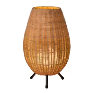 Colin Cottage Table Lamp - Ø22cm - 1xG9 - Light Wood