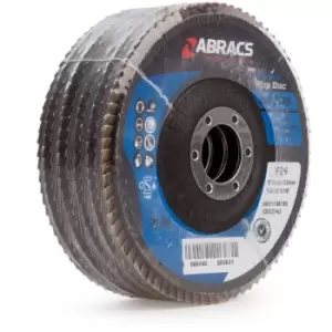 ABFZ115B0120 Pro Zirconium Flap Disc 115mm 120 Grit (5 Pack) ABFZ115B0120 - Abracs
