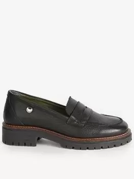 Barbour Velma Leather Loafer - Black, Size 7, Women