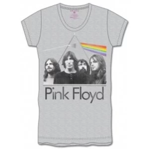 Pink Floyd DSOTM Band in Prism Grey Ladies TS: Large