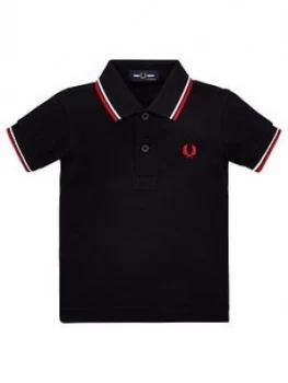 Fred Perry Baby Boys My First Polo Shirt with Gift Box - Navy