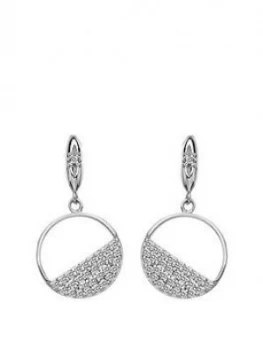 Hot Diamonds Horizon White Topaz Circle Earrings