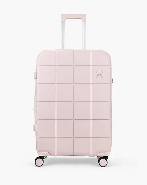Rock Rock Pixel Pastel Pink Medium Suitcase Pastel Pink EA49601