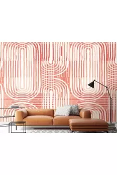 Curved Line Texture Wall Mural