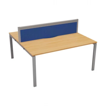 CB 2 Person Bench 1400 x 780 - Beech Top and Silver Legs